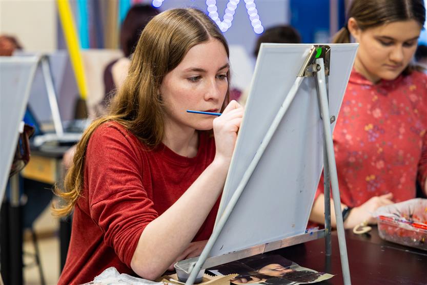 Students create art